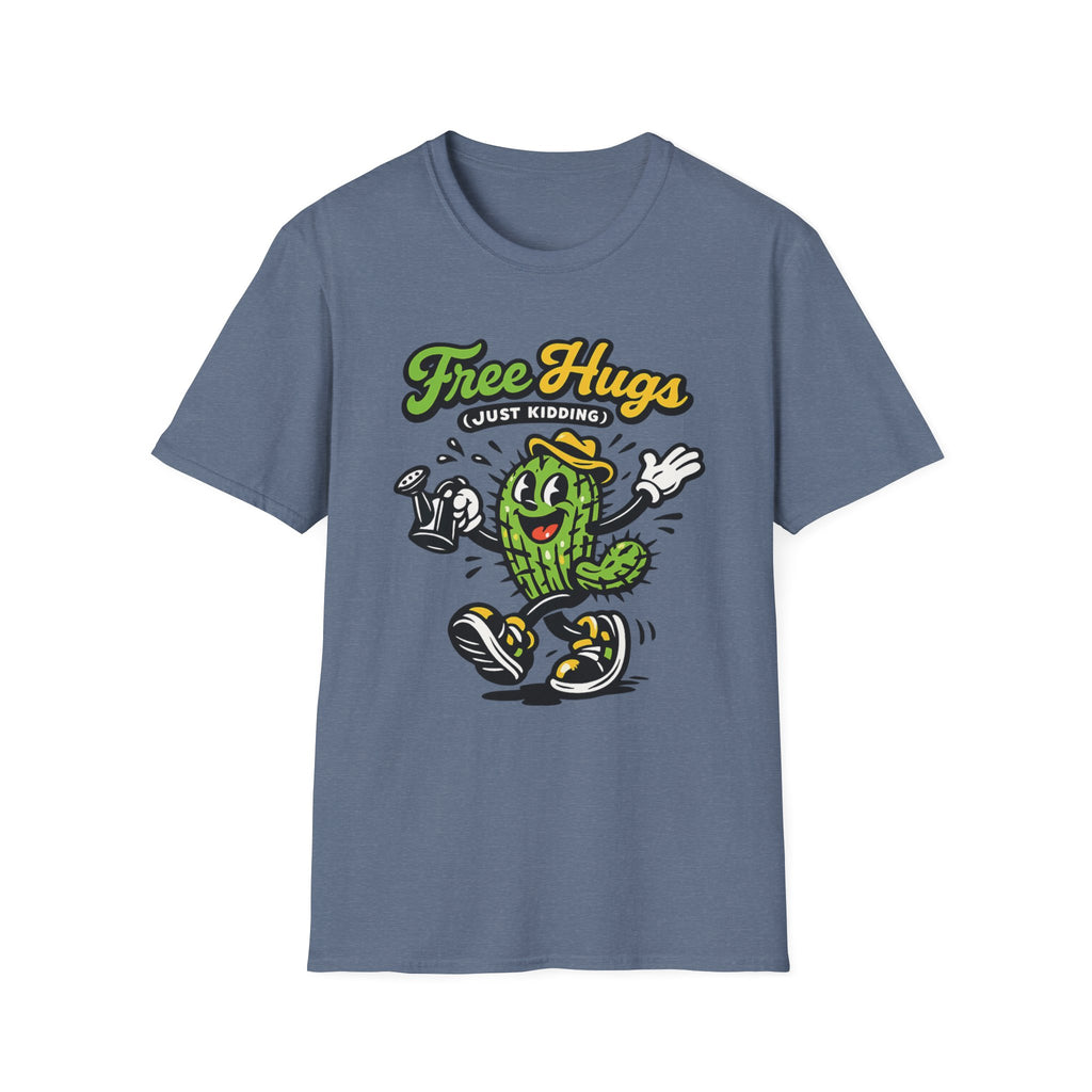 Free Hugs (Just Kidding) Retro Cactus T-Shirt