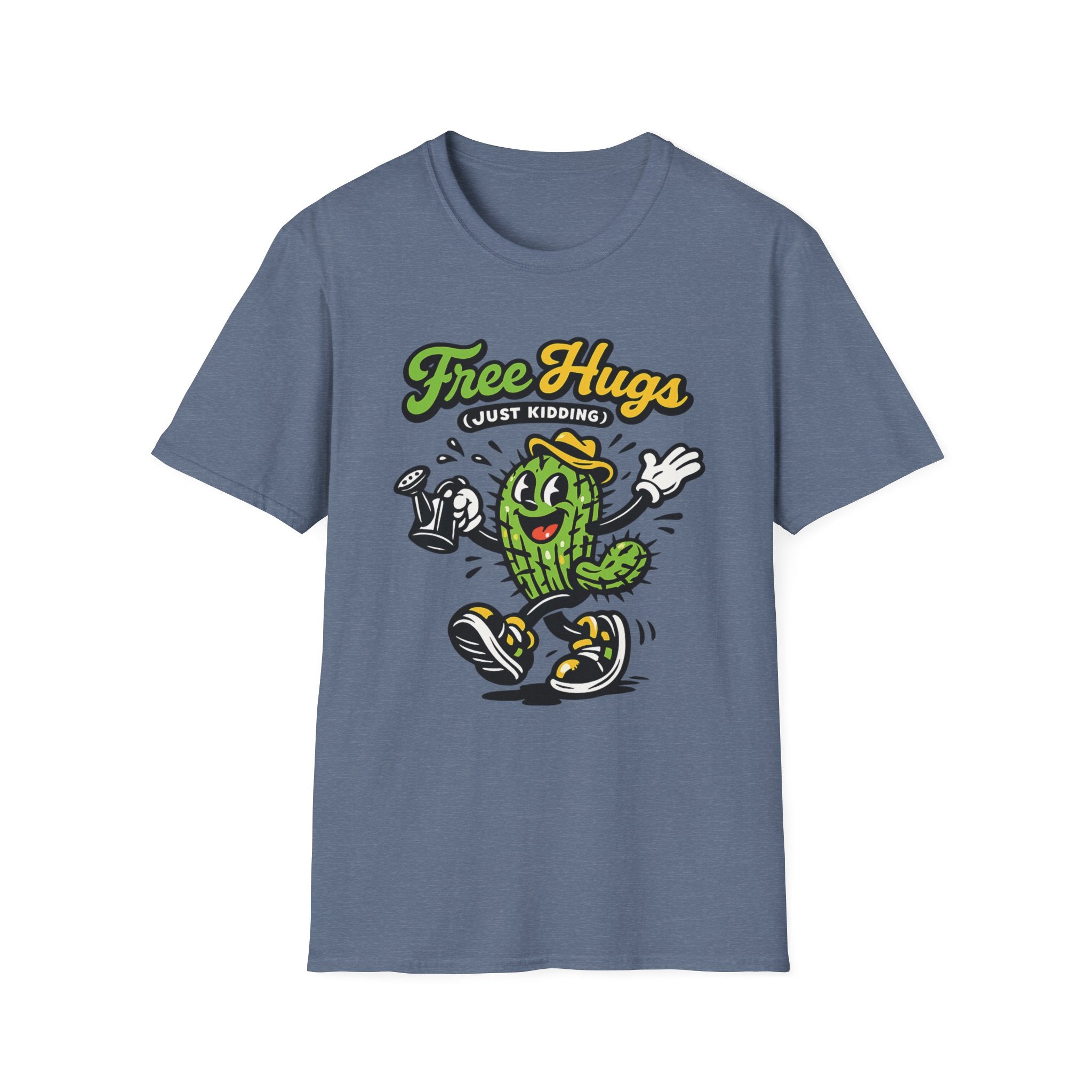Free Hugs (Just Kidding) Retro Cactus T-Shirt