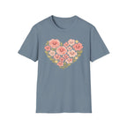 Smiling Floral Heart T-Shirt