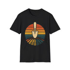 Retro Garden Trowel Sunset T-Shirt