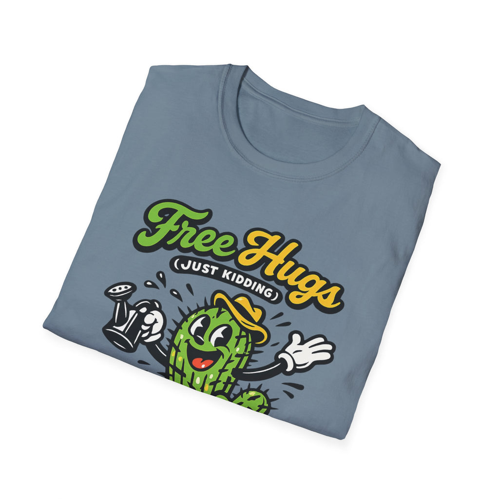 Free Hugs (Just Kidding) Retro Cactus T-Shirt