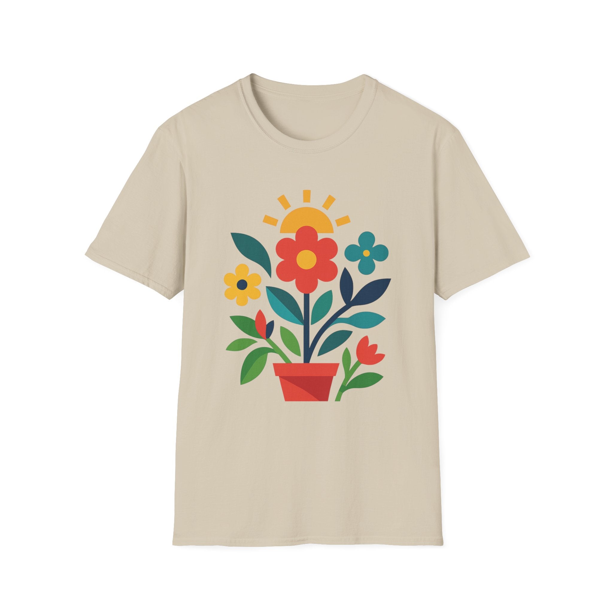 Retro Floral Garden T-Shirt
