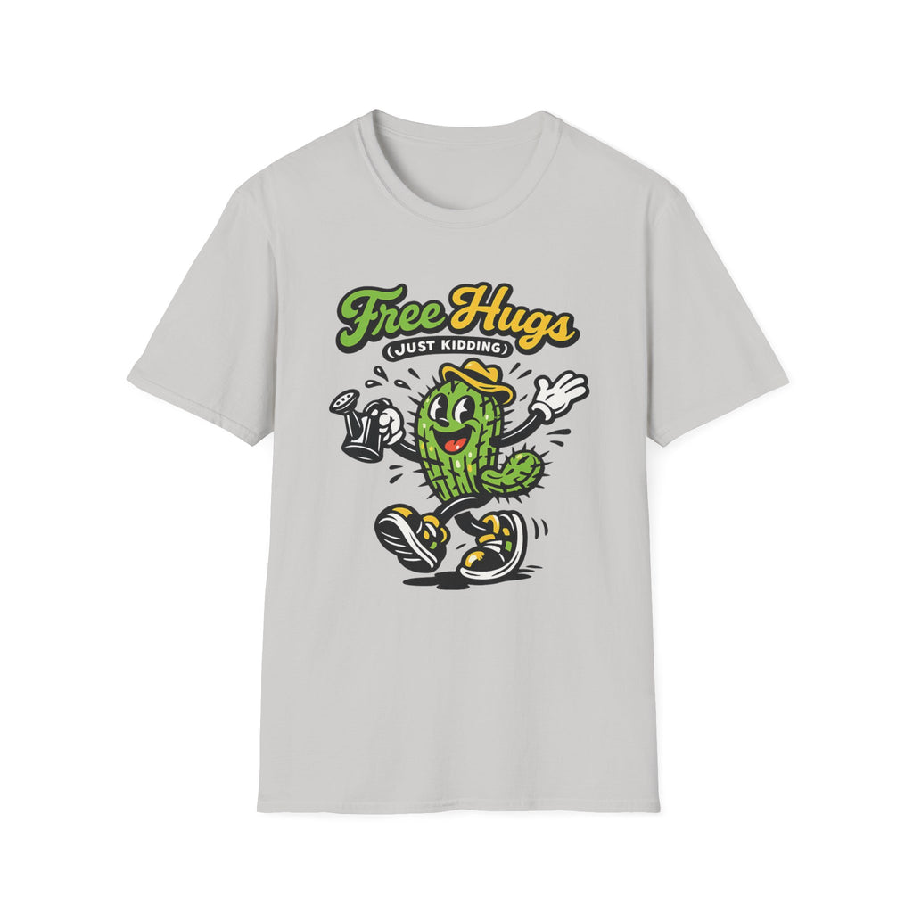 Free Hugs (Just Kidding) Retro Cactus T-Shirt