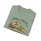 Talks to Plants – They Seem to Like It (Male Gardener) T-Shirt