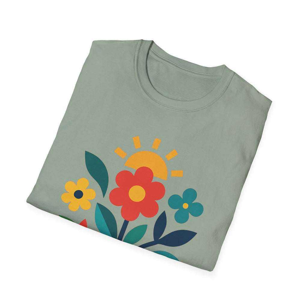 Retro Floral Garden T-Shirt