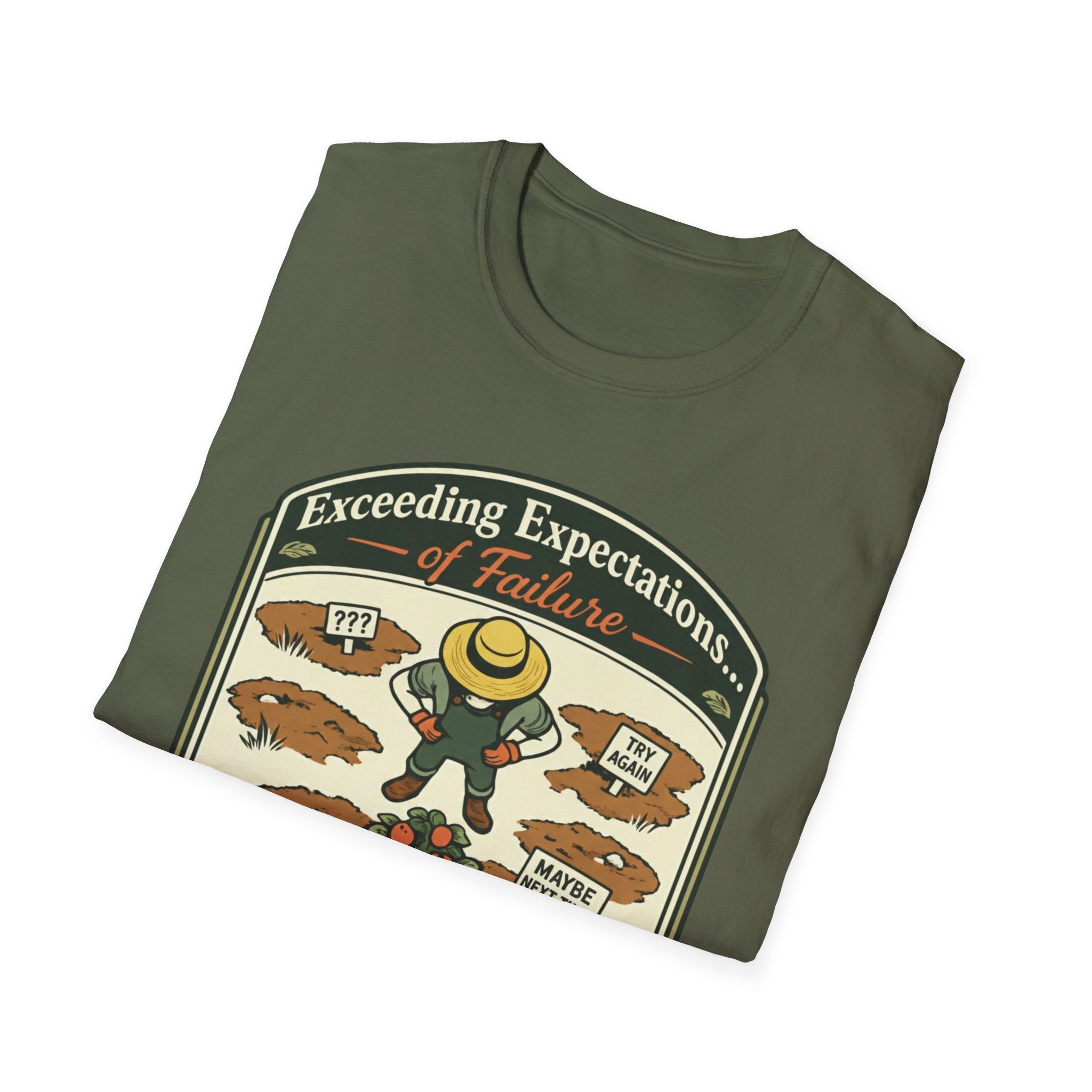 Exceeding Expectations of Failure – Department of Accidental Botany T-Shirt