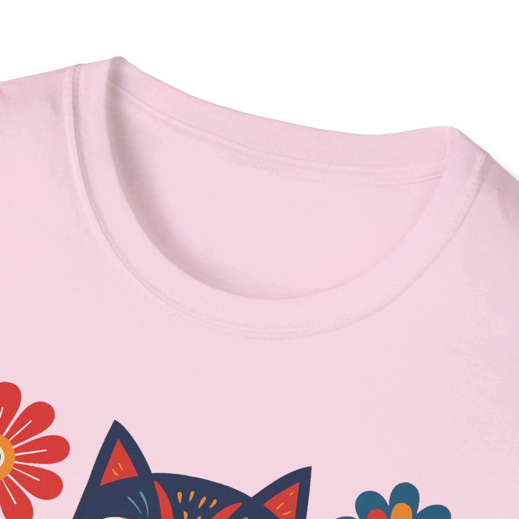 Retro Floral Cat T-Shirt
