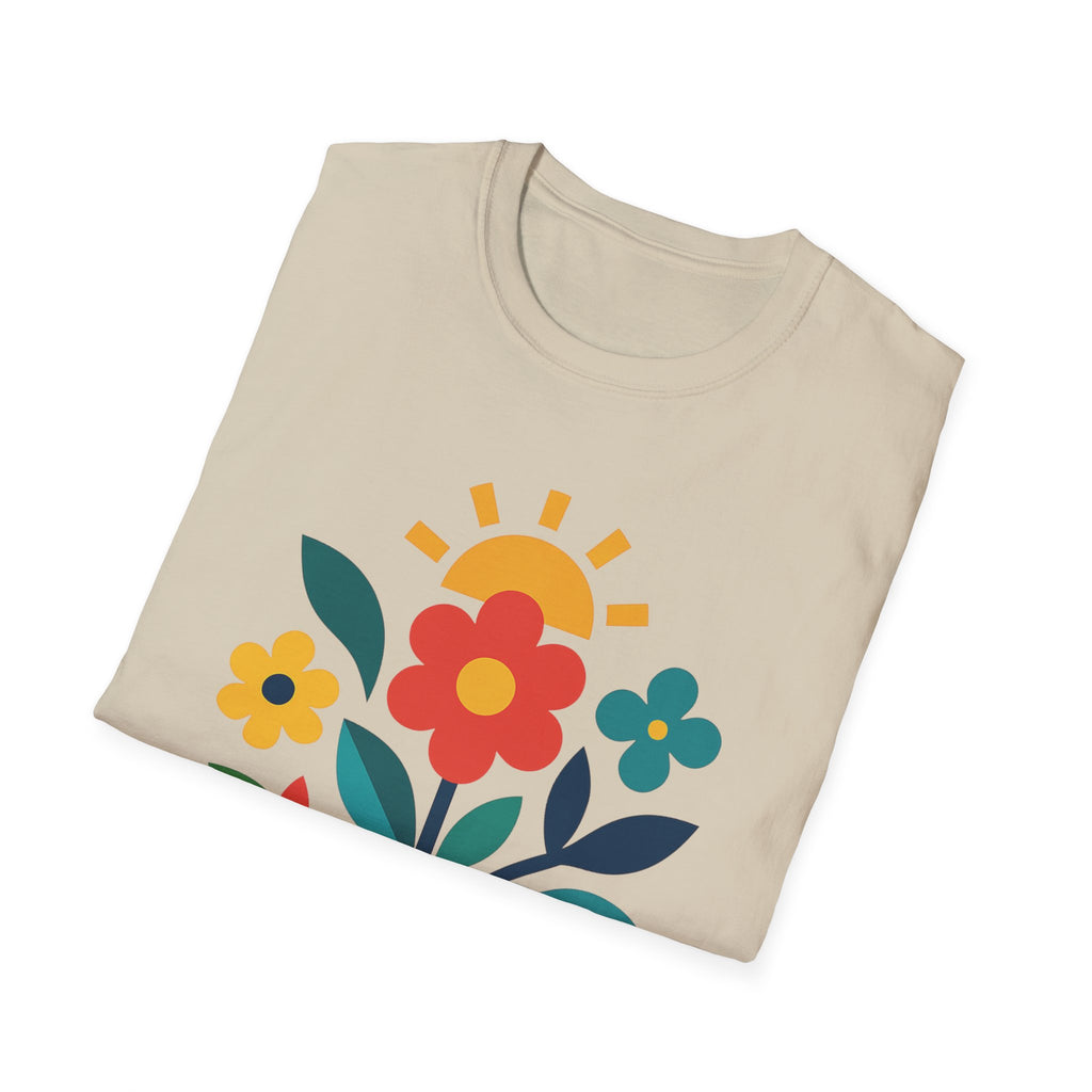 Retro Floral Garden T-Shirt