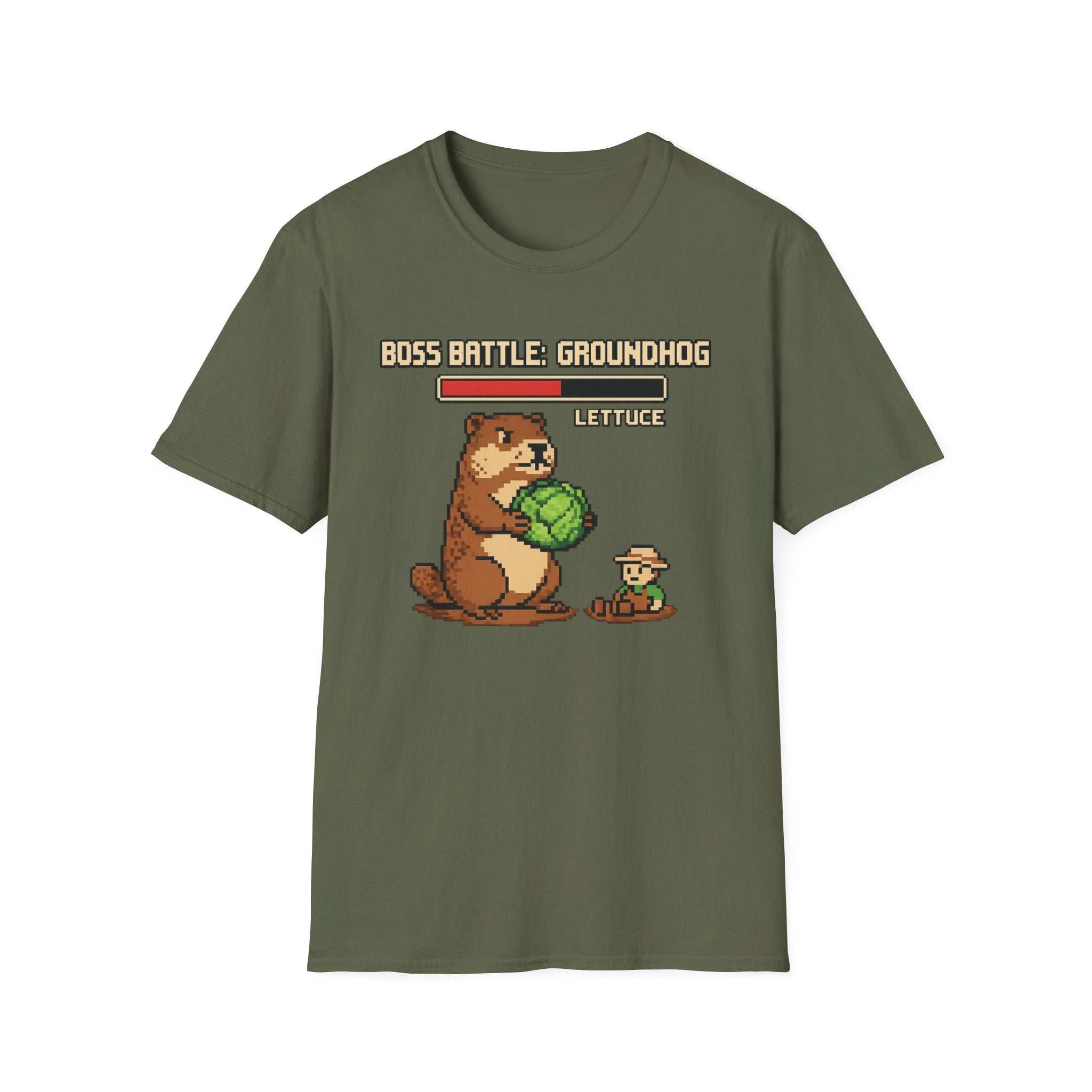 Boss Battle: Groundhog – Lettuce T-Shirt