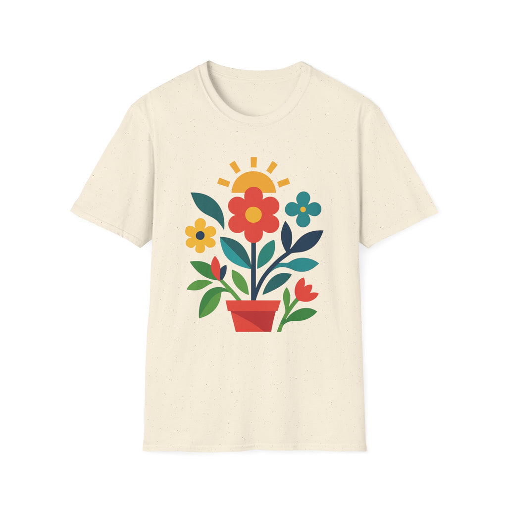 Retro Floral Garden T-Shirt