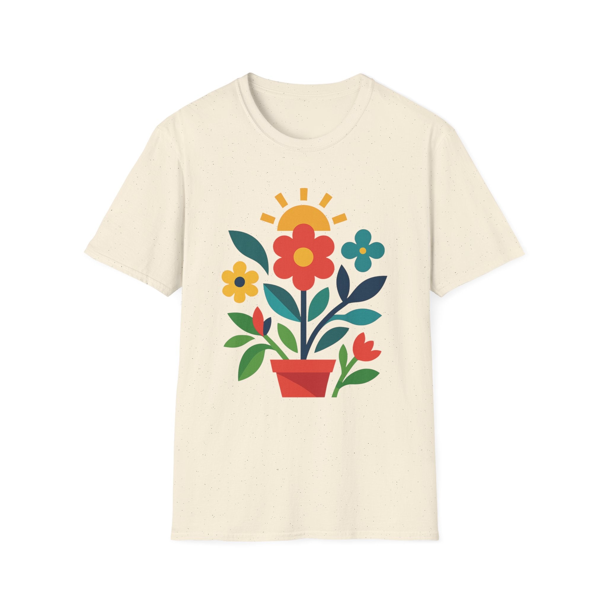Retro Floral Garden T-Shirt