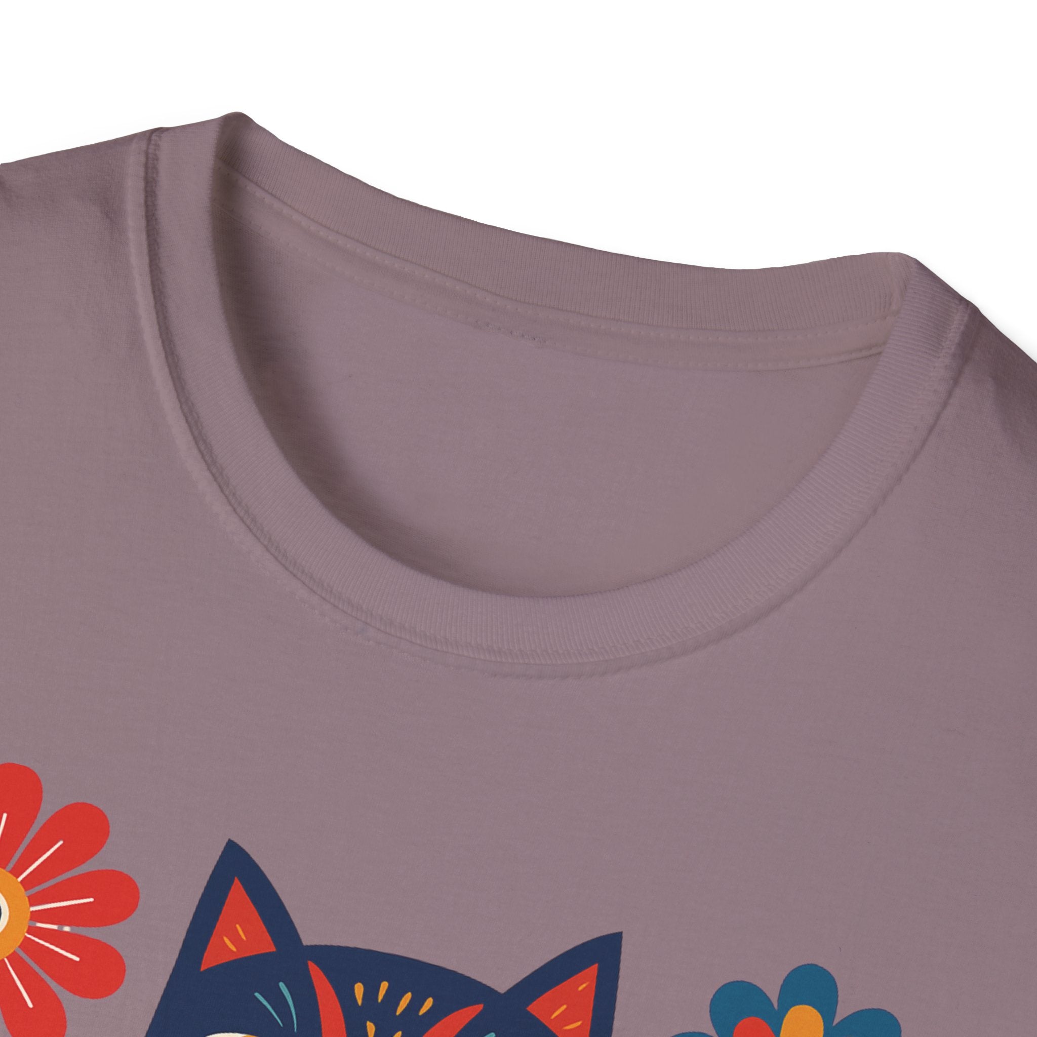Retro Floral Cat T-Shirt