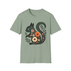 Floral Forest Squirrel T-Shirt