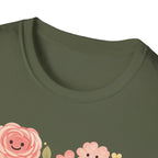 Smiling Floral Heart T-Shirt
