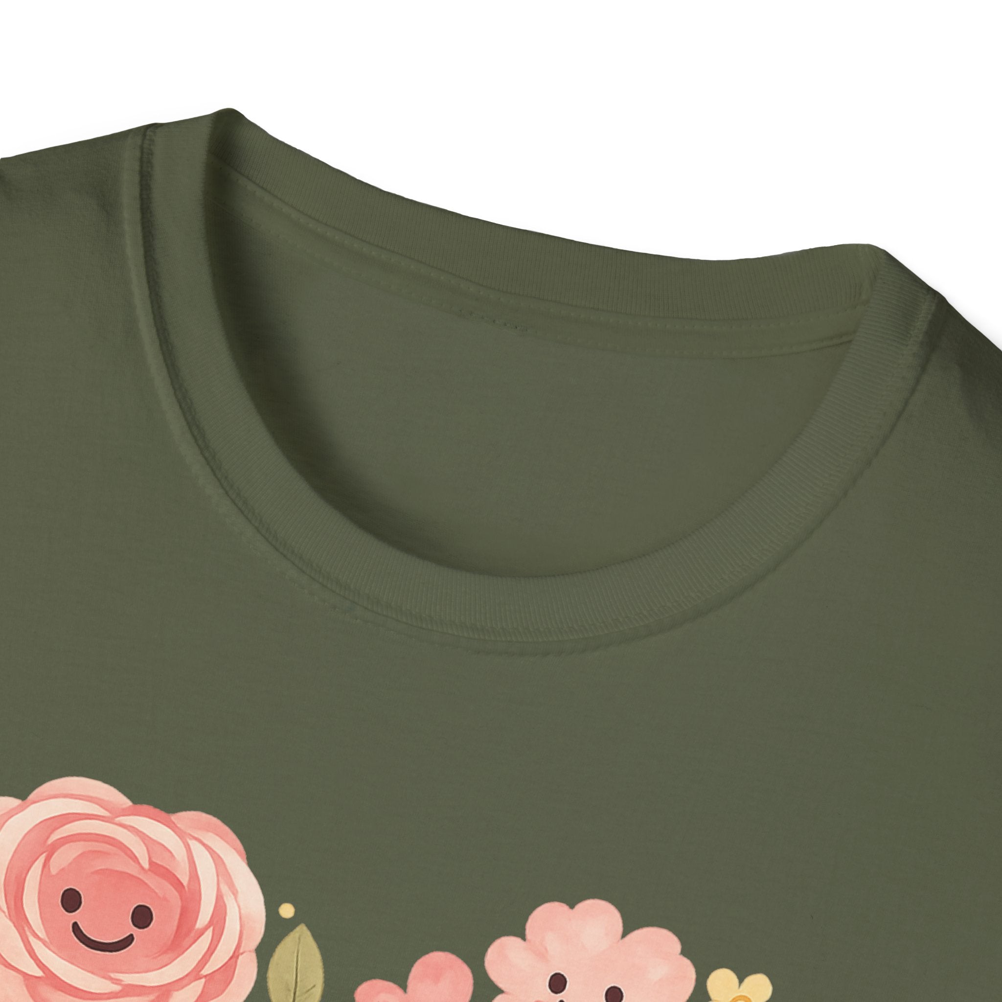 Smiling Floral Heart T-Shirt