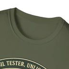 Soil Tester, Unlicensed - Department of Accidental Botany T-Shirt