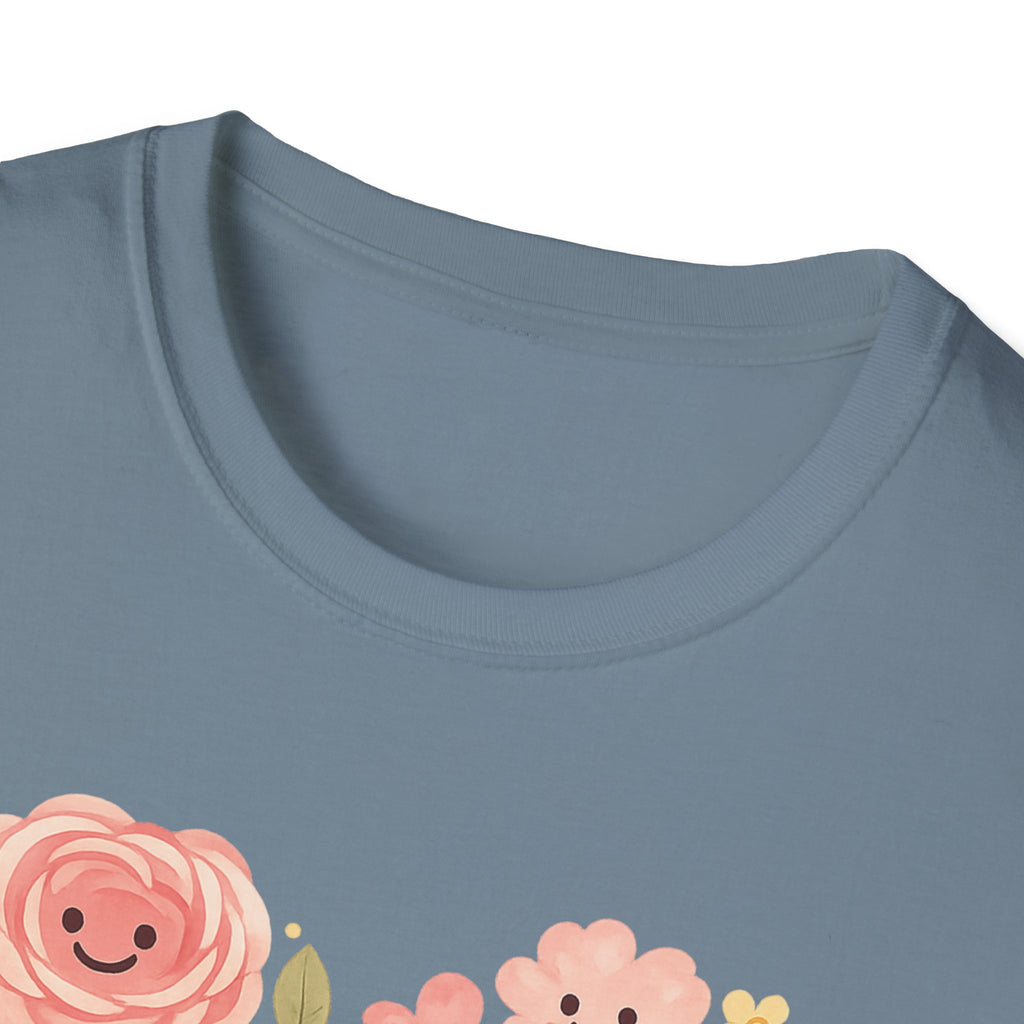 Smiling Floral Heart T-Shirt