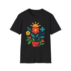 Retro Floral Garden T-Shirt