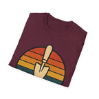 Retro Garden Trowel Sunset T-Shirt