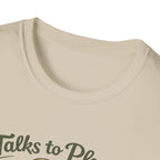 Talks to Plants – They Seem to Like It (Male Gardener) T-Shirt