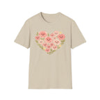 Smiling Floral Heart T-Shirt