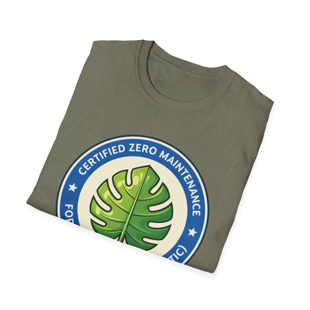 Certified Zero Maintenance – Forever Green (It’s Plastic) T-Shirt
