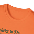 Talks to Plants – They Seem to Like It (Male Gardener) T-Shirt