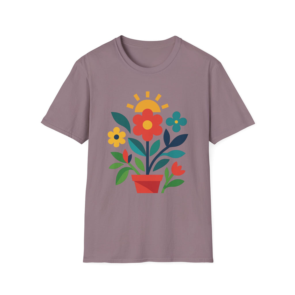 Retro Floral Garden T-Shirt