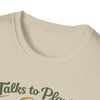 Talks to Plants – They Seem to Like It (Female Gardener) T-Shirt