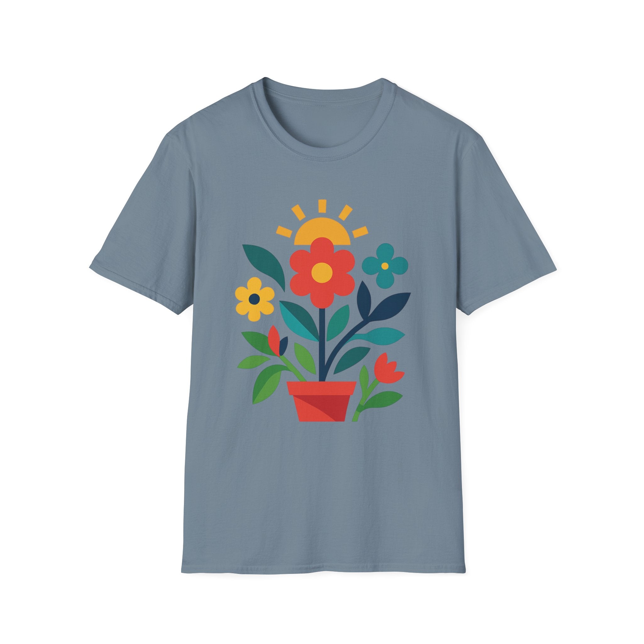 Retro Floral Garden T-Shirt
