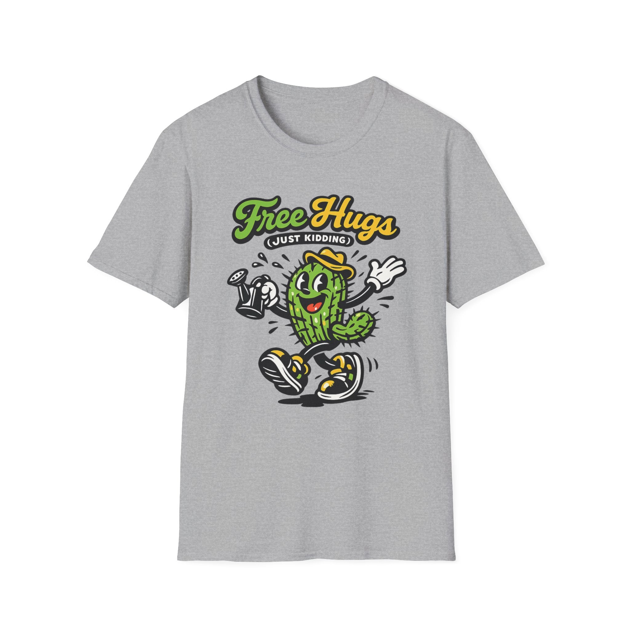 Free Hugs (Just Kidding) Retro Cactus T-Shirt