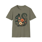 Floral Forest Squirrel T-Shirt