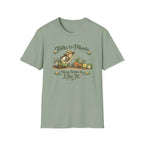 Talks to Plants – They Seem to Like It (Female Gardener) T-Shirt