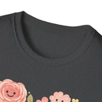 Smiling Floral Heart T-Shirt