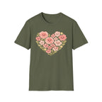 Smiling Floral Heart T-Shirt