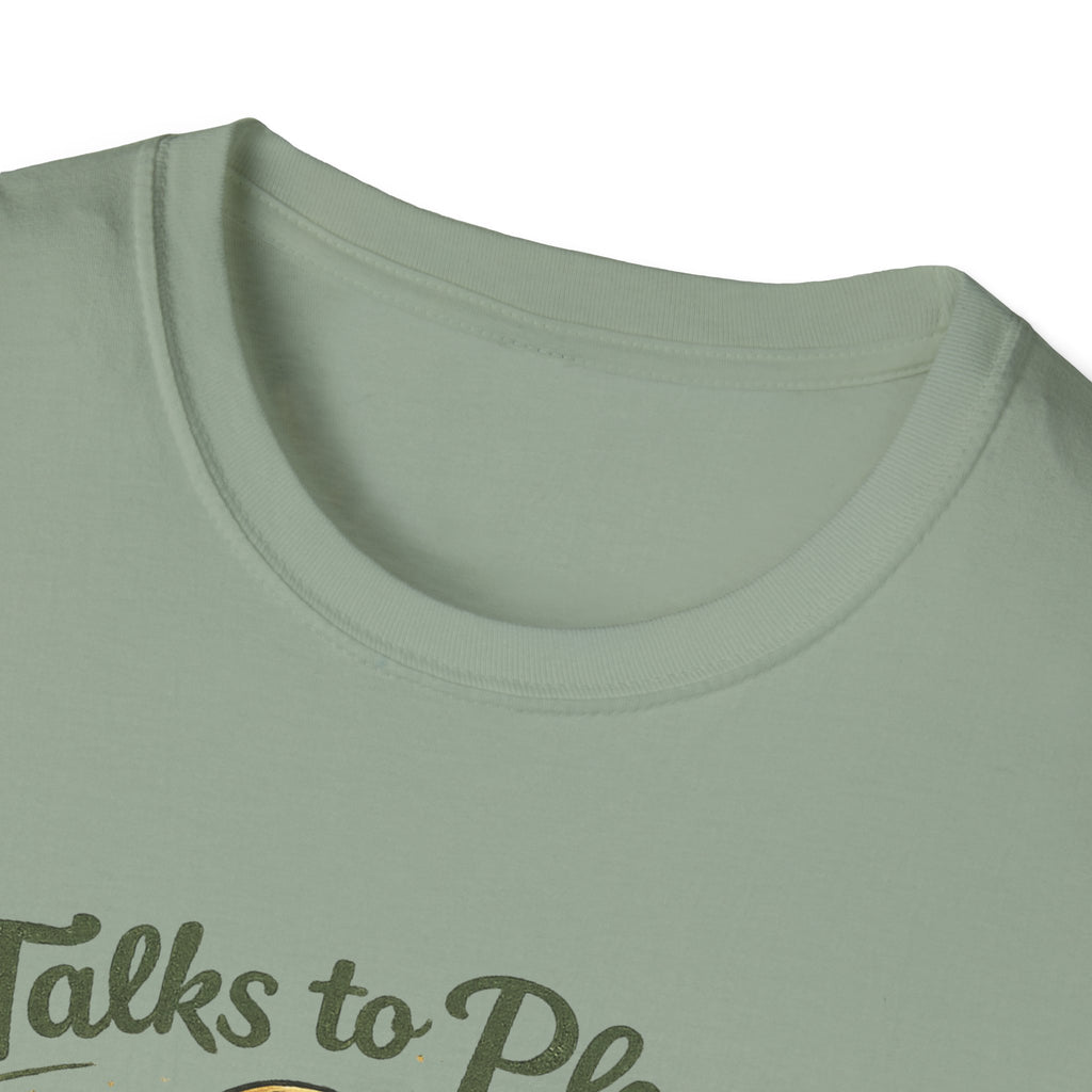 Talks to Plants – They Seem to Like It (Male Gardener) T-Shirt