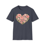 Smiling Floral Heart T-Shirt