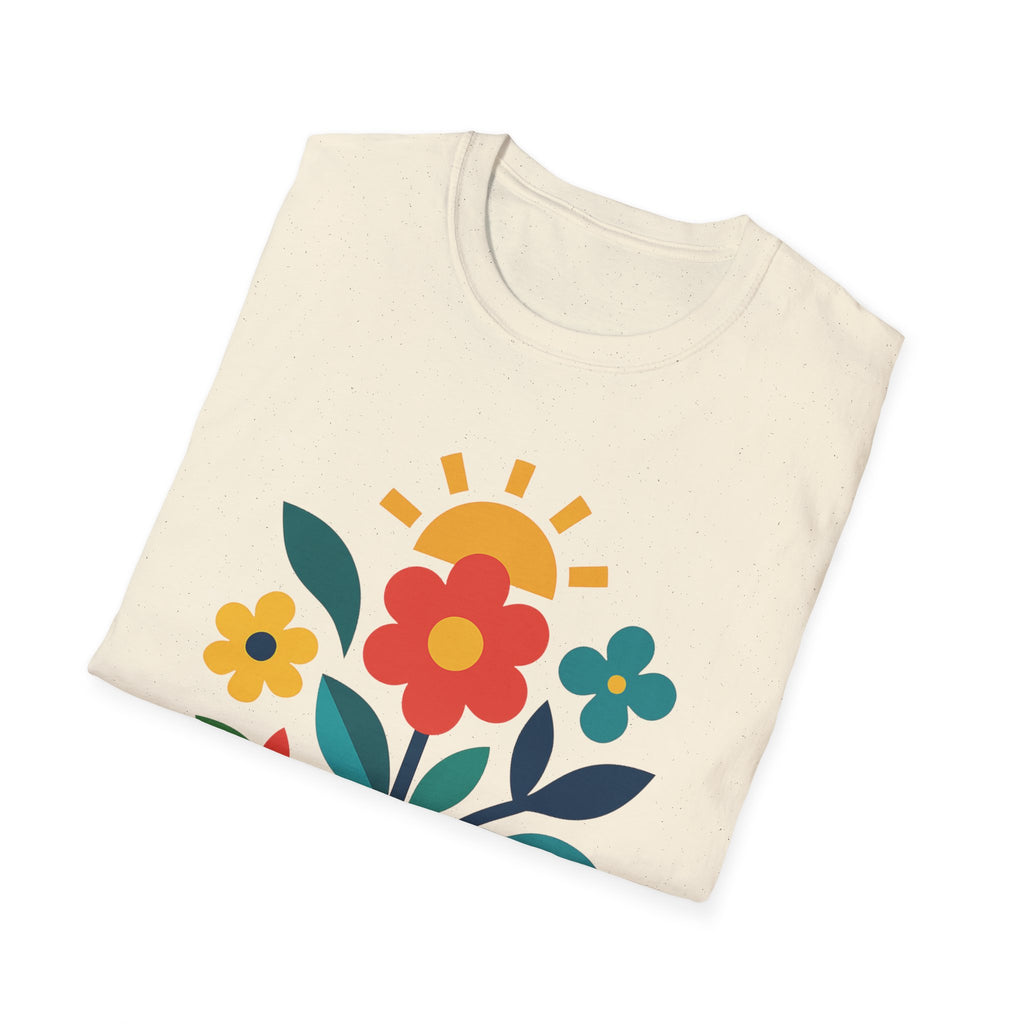Retro Floral Garden T-Shirt