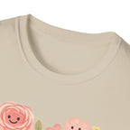 Smiling Floral Heart T-Shirt