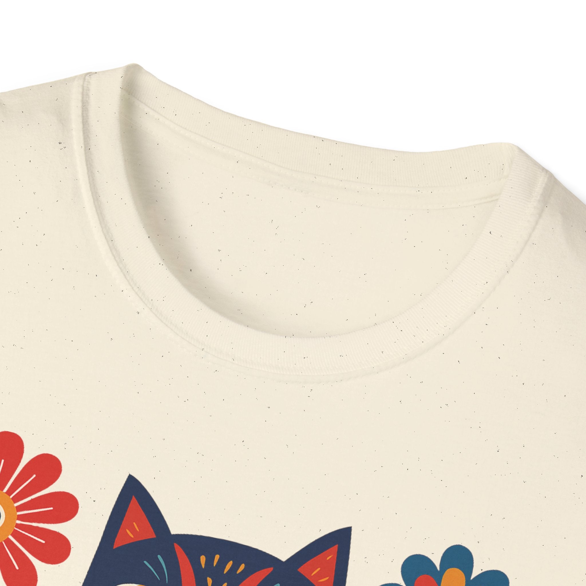 Retro Floral Cat T-Shirt