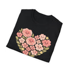 Smiling Floral Heart T-Shirt