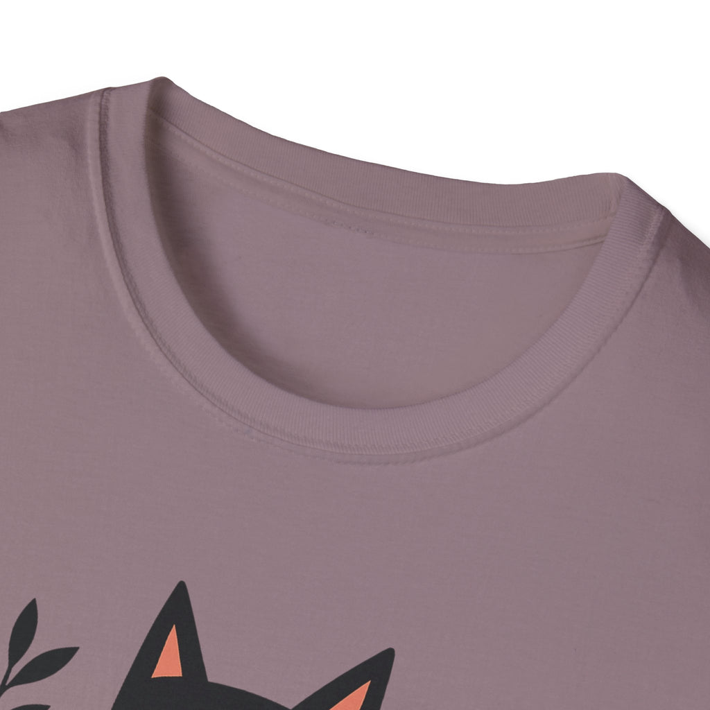 Floral Black Cat T-Shirt