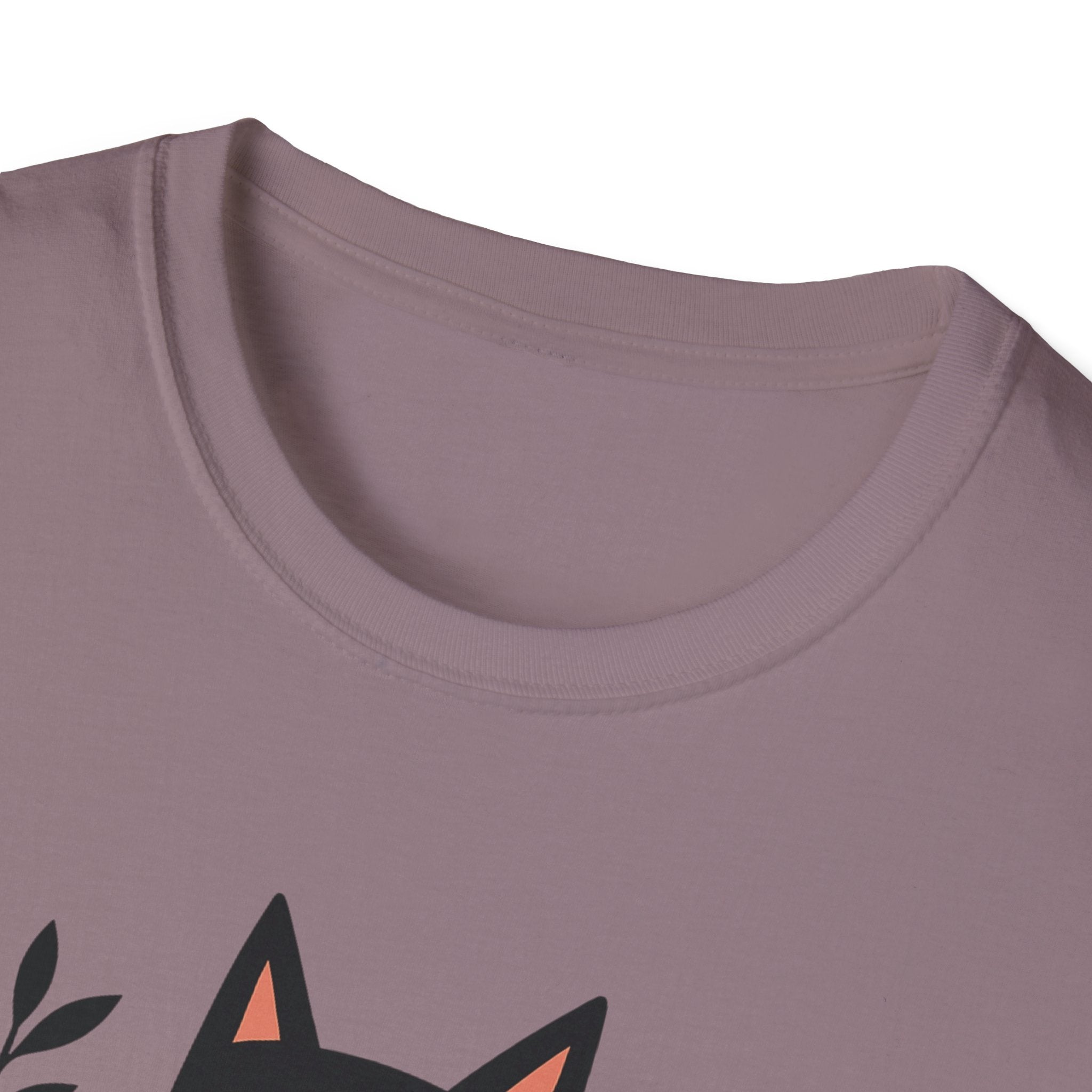 Floral Black Cat T-Shirt