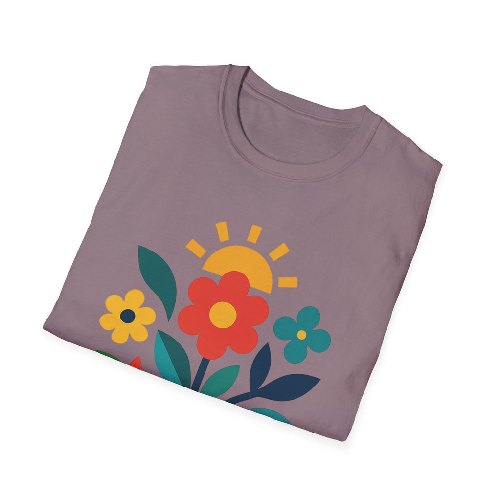 Retro Floral Garden T-Shirt