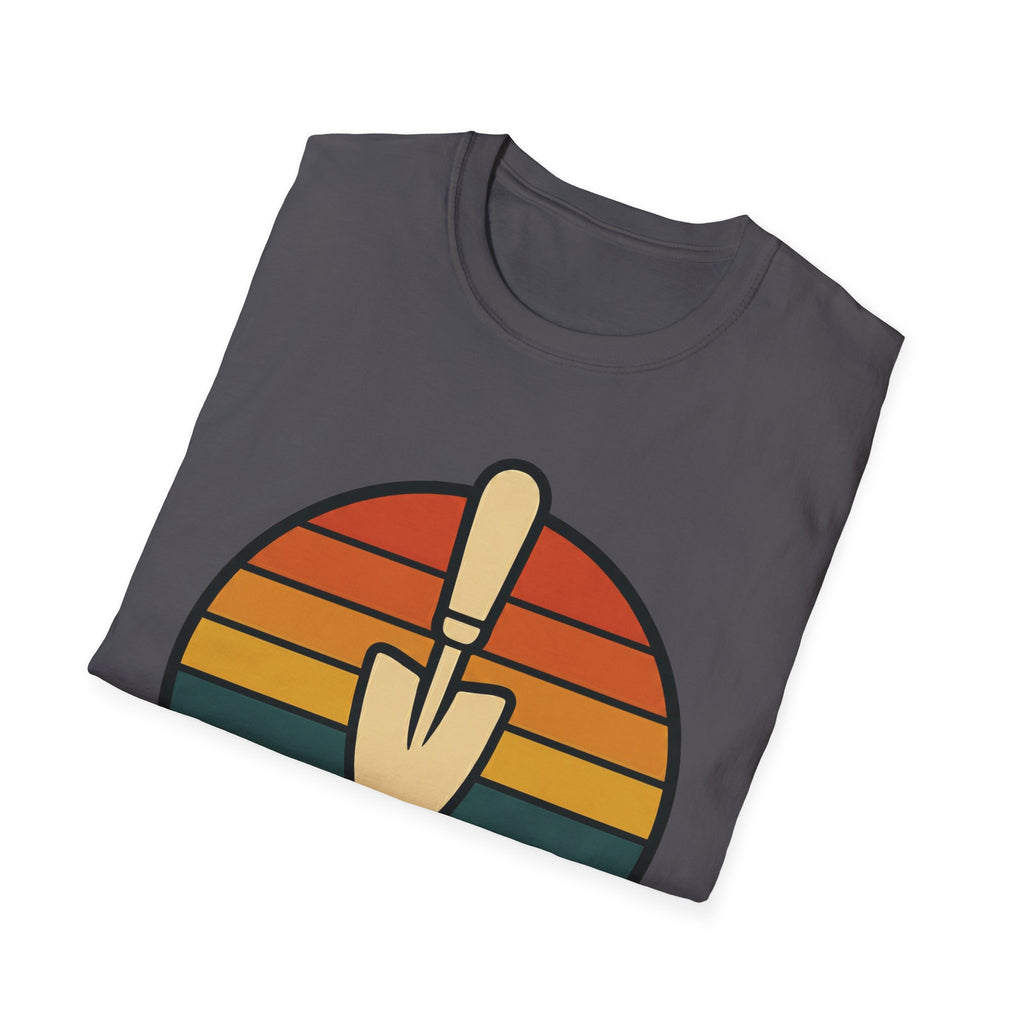 Retro Garden Trowel Sunset T-Shirt
