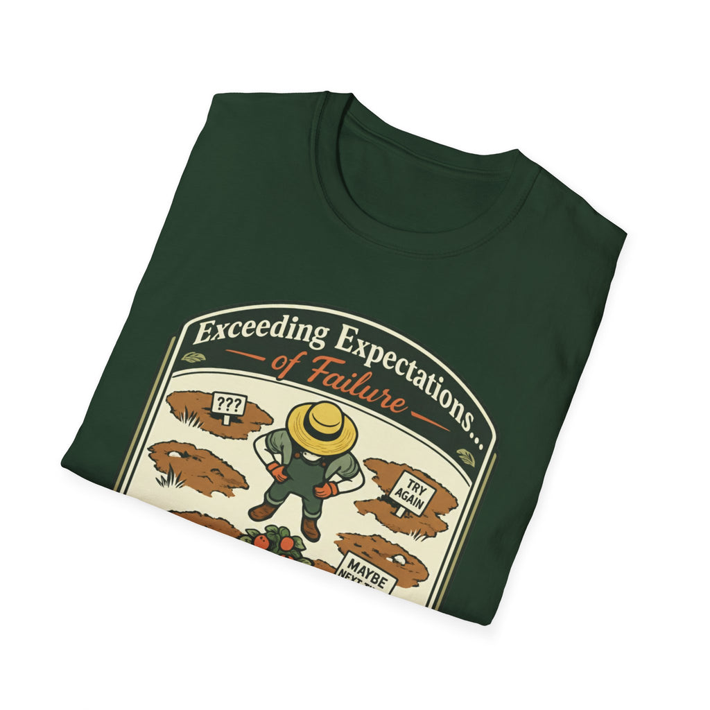 Exceeding Expectations of Failure – Department of Accidental Botany T-Shirt