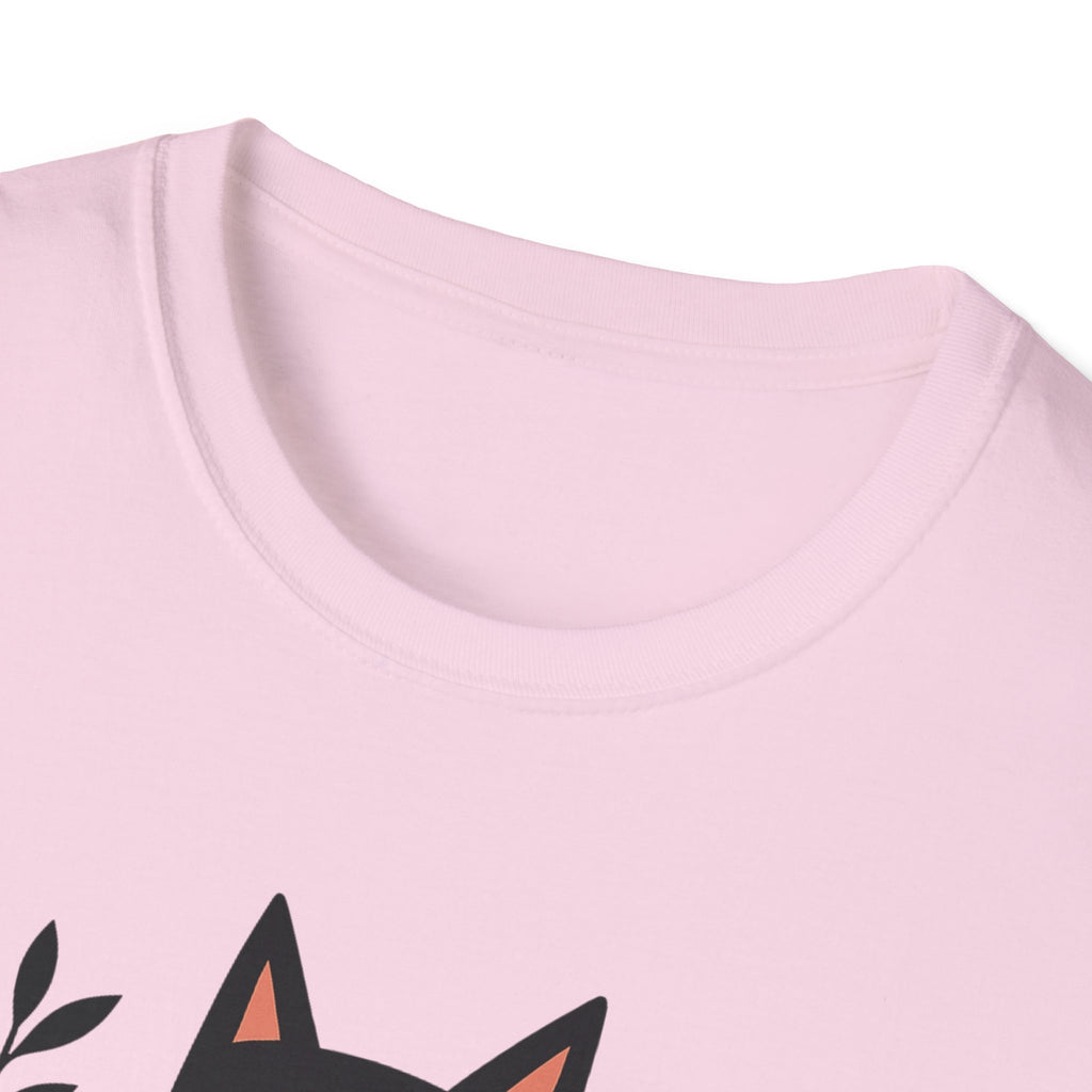 Floral Black Cat T-Shirt