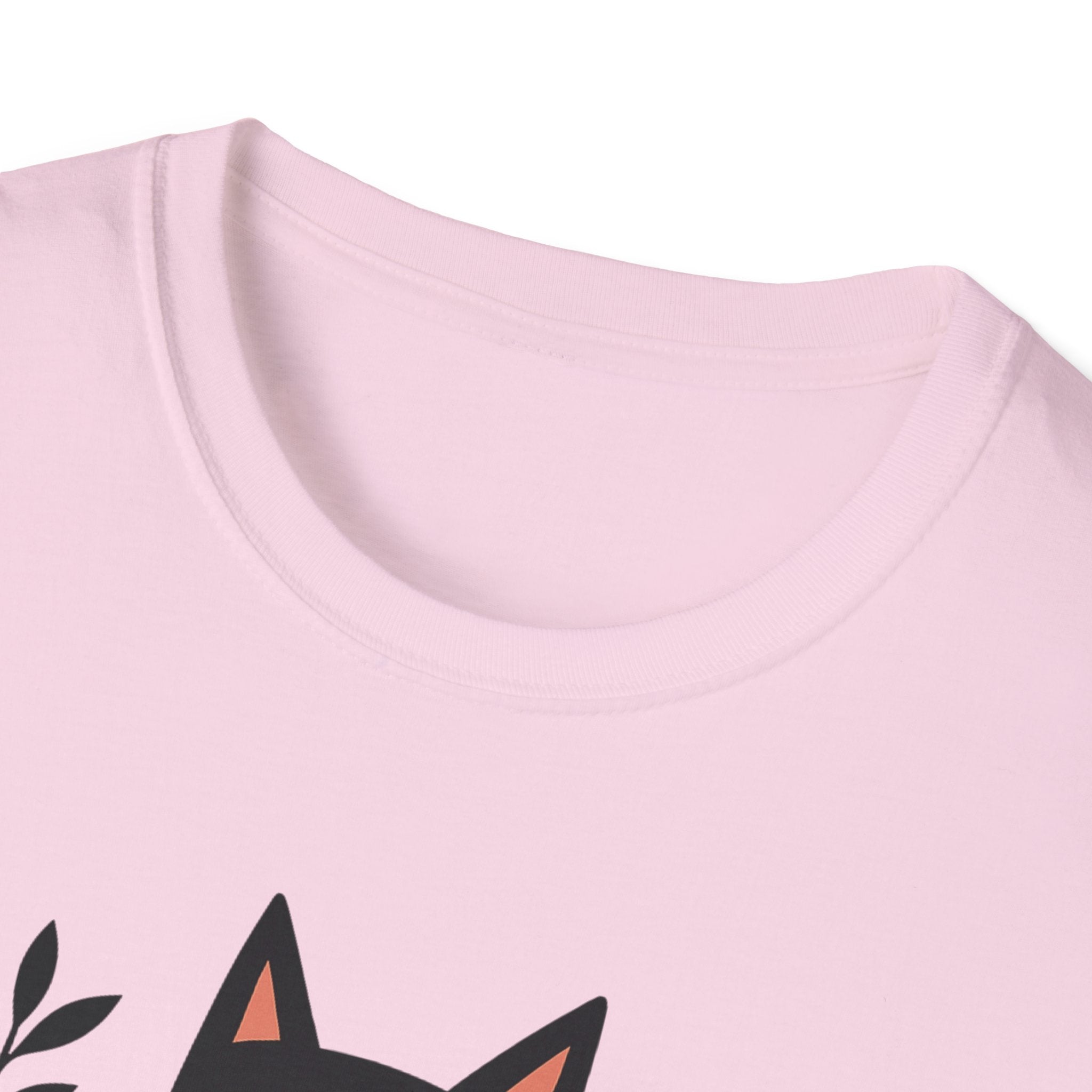 Floral Black Cat T-Shirt