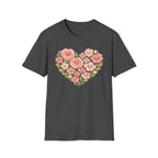 Smiling Floral Heart T-Shirt