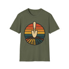 Retro Garden Trowel Sunset T-Shirt